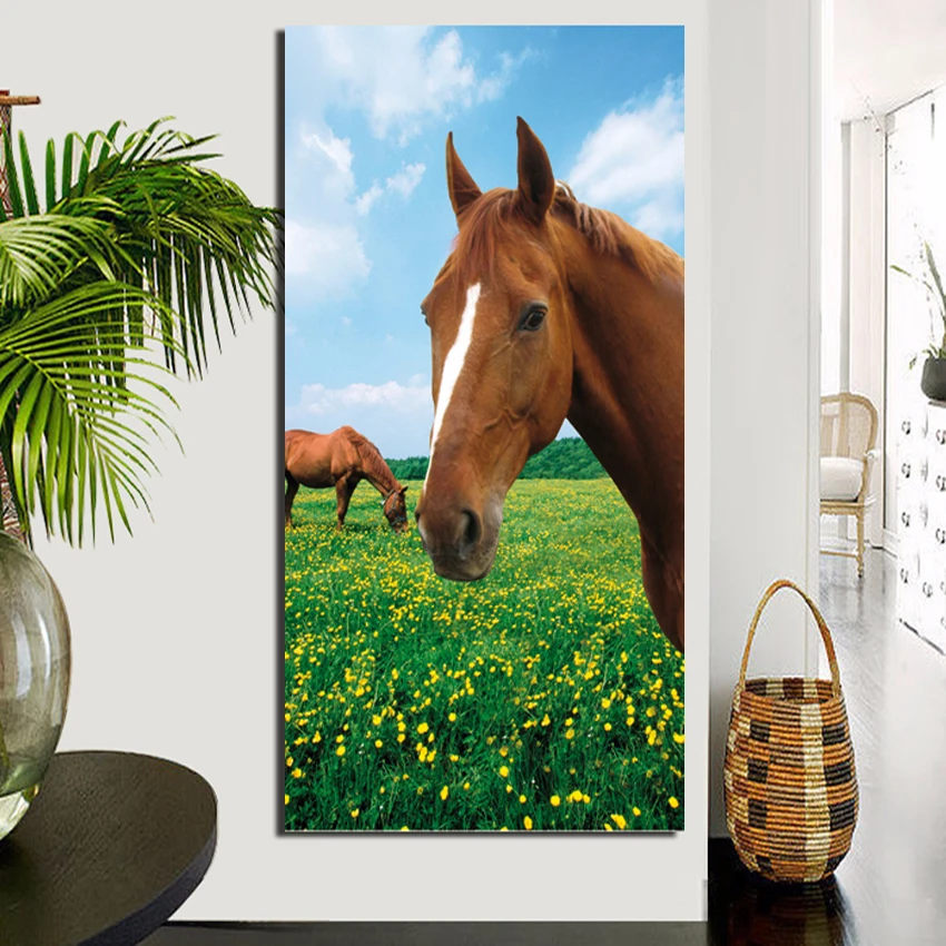 1 шт. декоративный постер на холсте бегущая лошадь FA395|paint on canvas|poster paintpainting modern |