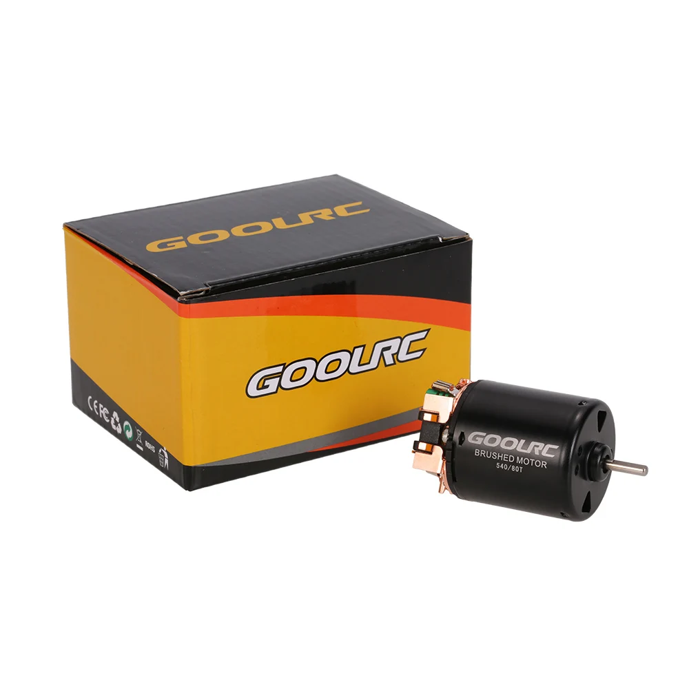 Мотор с щеткой GoolRC 540 80T 13T 17T 21T 23T 27T для внедорожников скалолазания