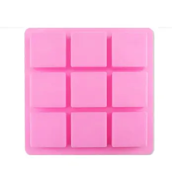 

9 square hole and sheep Muffin Sweet Candy Jelly fondant Cake Mold Silicone tool Baking Pan SOAP MOLD