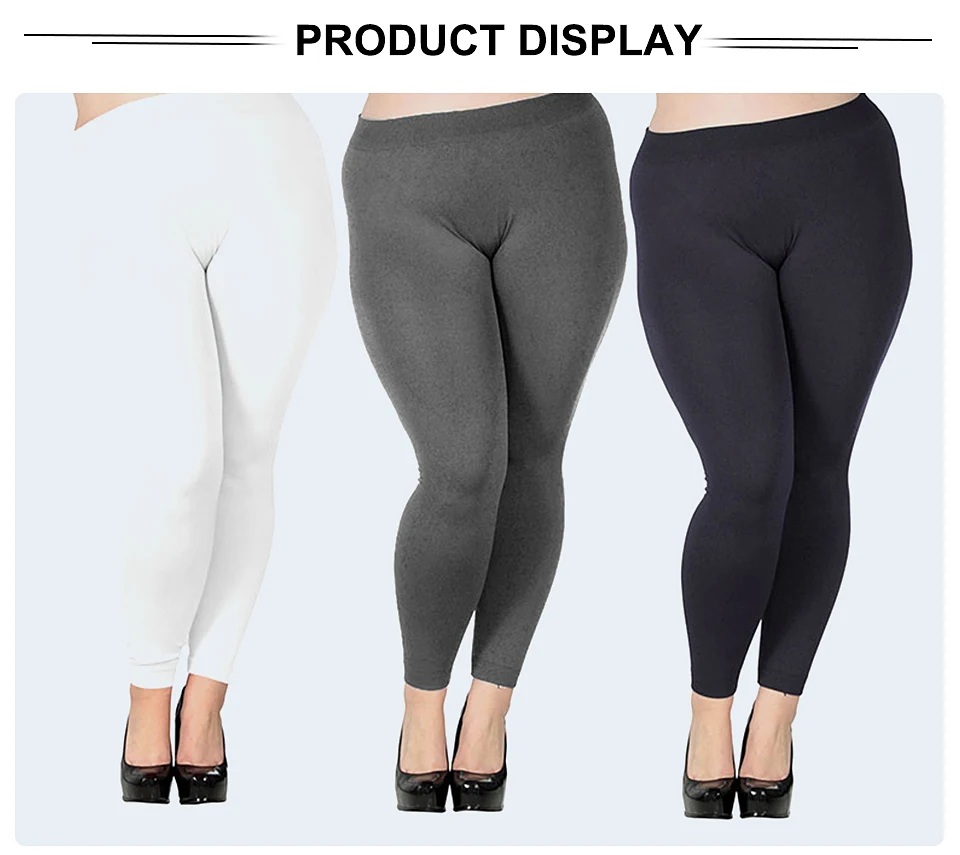 Women's Plus Size Modal Seamless High Waist Leggings Full Length Stretchy Basic Ankle Leggings Solid Color Long Legging Pants amazon leggings