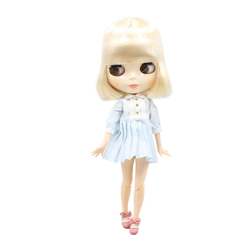 Ледяная кукла DBS Blyth 1/6 bjd блонд белый короткий волос шарнир тела белая кожа