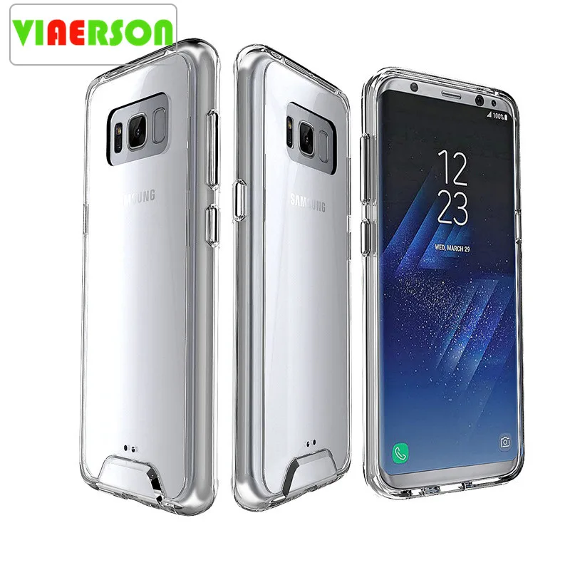 

VIAERSON Shockproof Clear TPU+ PC Back Cover For iPhone X Plus iPhone 9 Case Super Anti-shock Coque For iphone 7 8 Plus 6 6s Bag