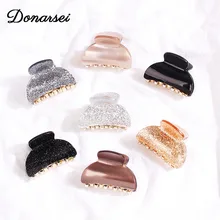 Donarsei, модная акриловая заколка для волос, для женщин, геометрические заколки из ацетата, Крабовые когти, зажим для челюсти, заколка для волос с хвостиком