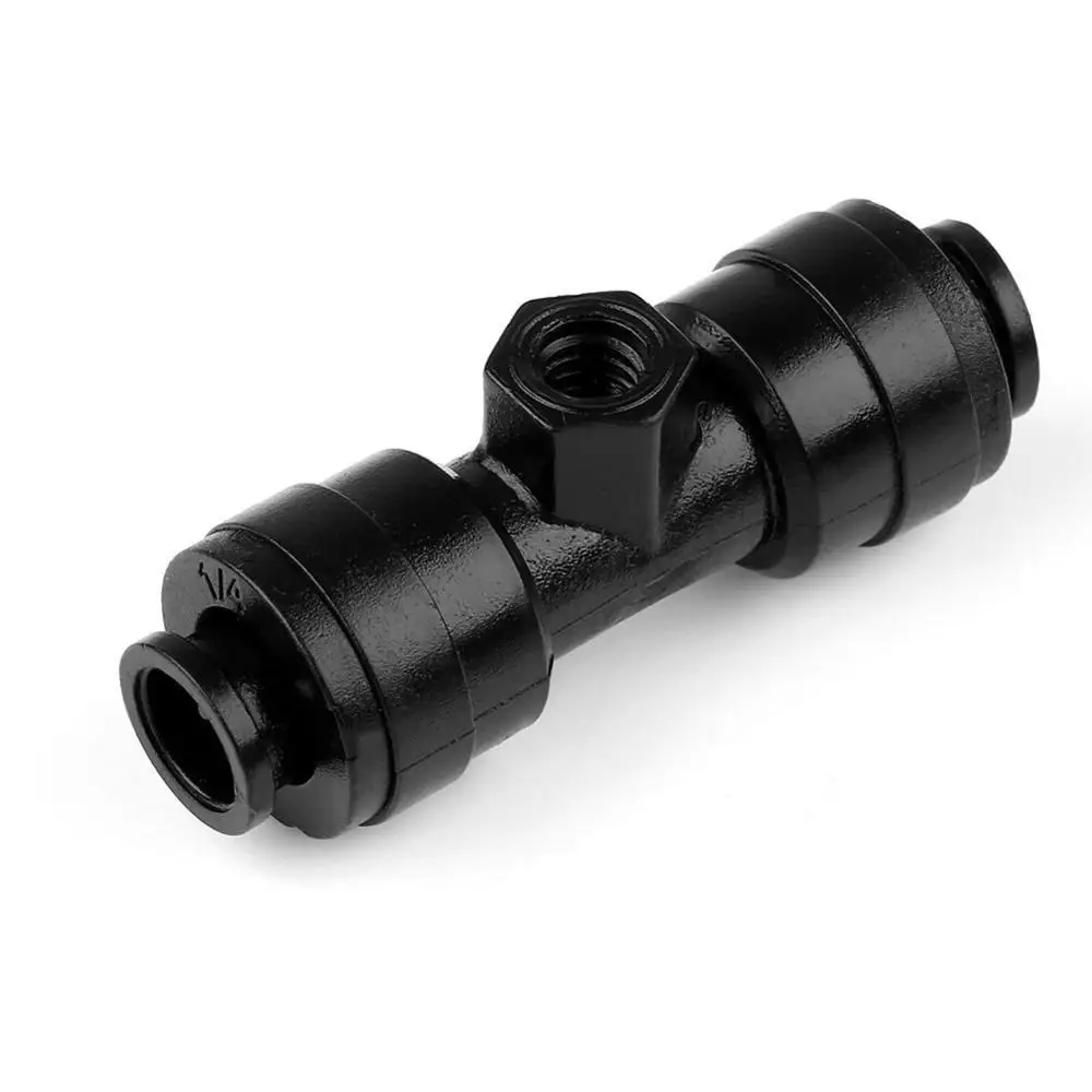 

F059 Slip Lock Mist Brass Nozzle Seat 1/4" Low Pressure Hose Joint and End Plug Black Color(20PCS)