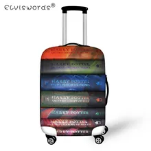 ELVISWORDS Harry Potter Book Print Luggage Cover Dustproof Suitcase Bags New Luggage ID Name Tags Customized Travel Accessories