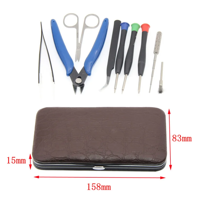Electronic Cigarette V3 DIY Vape Tool Kit 9 Kinds Different Useful Coil Jig Screwdriver Scissors Pliers Ceramic Tweezer Brush Electronic Cigarette V3 DIY Vape Tool Kit 9 Kinds Different Useful Coil Jig Screwdriver Scissors Pliers Ceramic Tweezer Brush