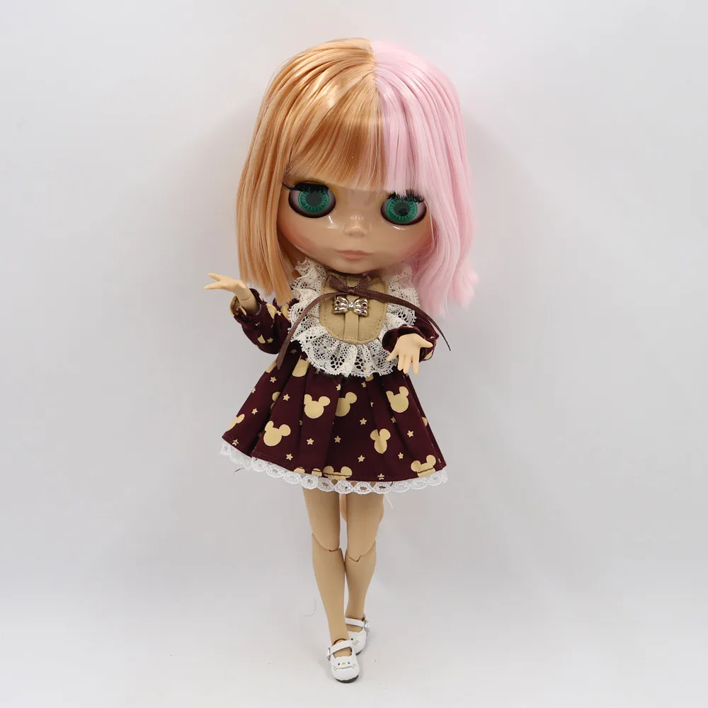 Ледяная фабрика blyth кукла NO. BL2240/2352 индивидуальные обнаженные куклы с розовыми смешанными светлыми волосами jiont body для 1/6 BJD кукла для девочки подарок
