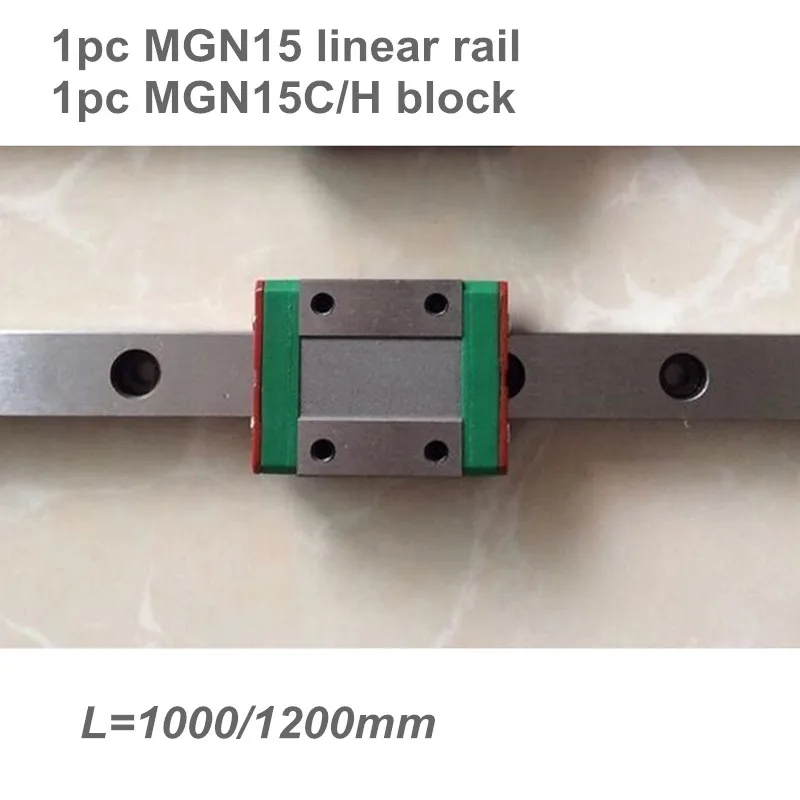 15mm Linear Guide MGN15 1000 1200 mm linear rail + MGN15H or MGN15C block 3d printer CNC for | Обустройство дома