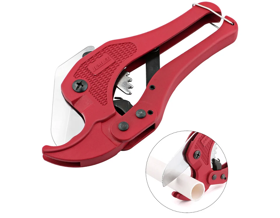 1-2/3” Ratchet 2.55mm Heavy Duty PVC PPR PE Pipe Cutter Tool Cutting Up to 42mm 