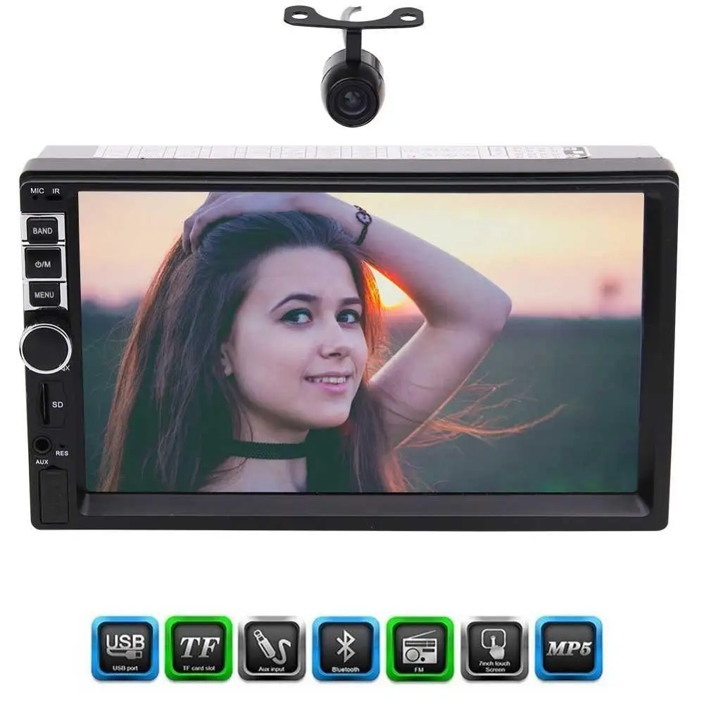 

Eincar Double 2 Din Car MP5 Player in Dash Car stereo Multi Video Autoradio Audio Headunit Automotive Vehicle Unit Bluetooth USB