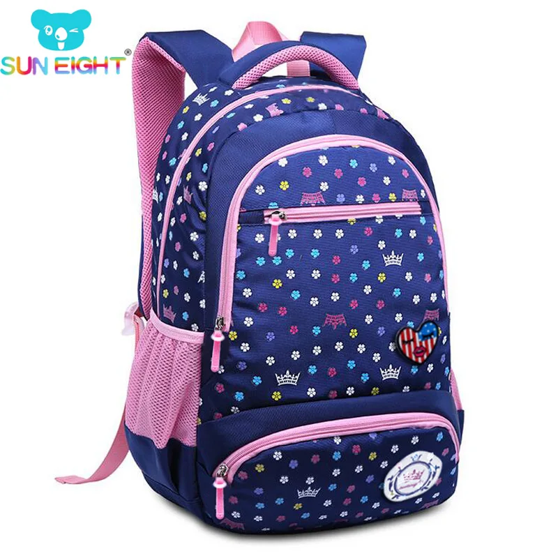 2018 New Daisy Printing Girl School Bag Kid Backpack Zipper Backpacks School...