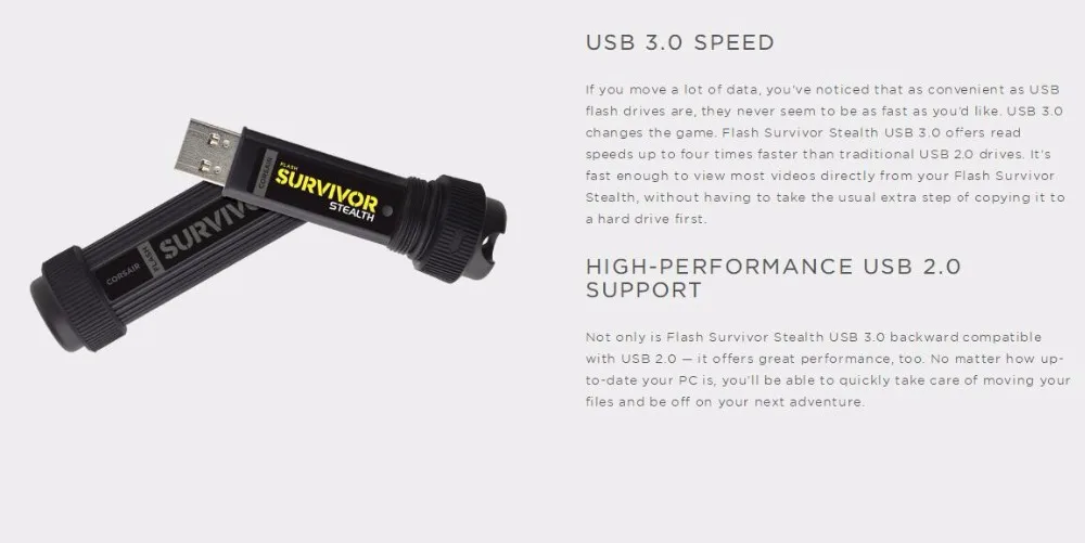 CORSAIR Flash Survivor USB 3,0 32 Гб 65 Гб 32 г 64 г ПК настольный ноутбук компьютер USB флеш-накопители