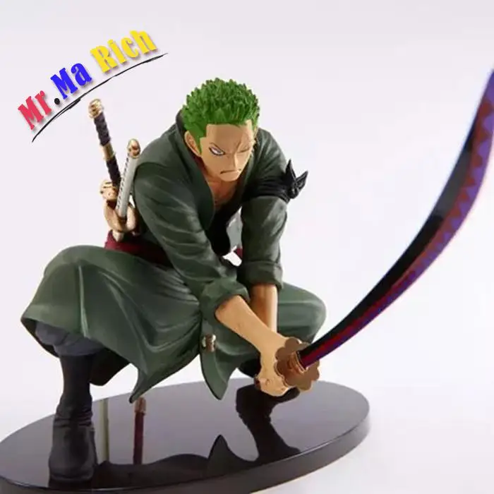 

Free Shipping Anime Action Figure One Piece Roronoa Zoro Decisive Battle Version Iv Pvc Model Toy 16cm