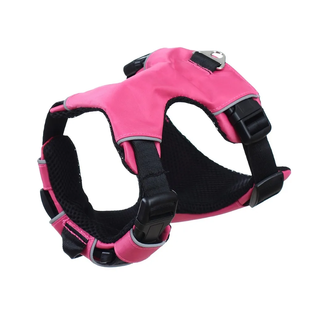 harness dog easy dogs quick release put training pull padded harnesses nylon vest pet double adjustable multifunctional drop