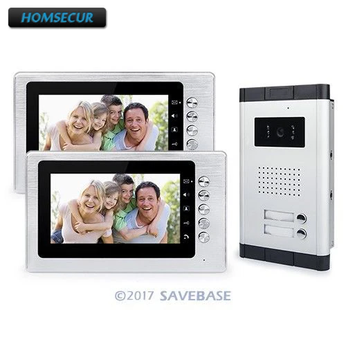 Apartment Wired Video Door Phone Audio Visual Intercom Entry System Max 12 Unit