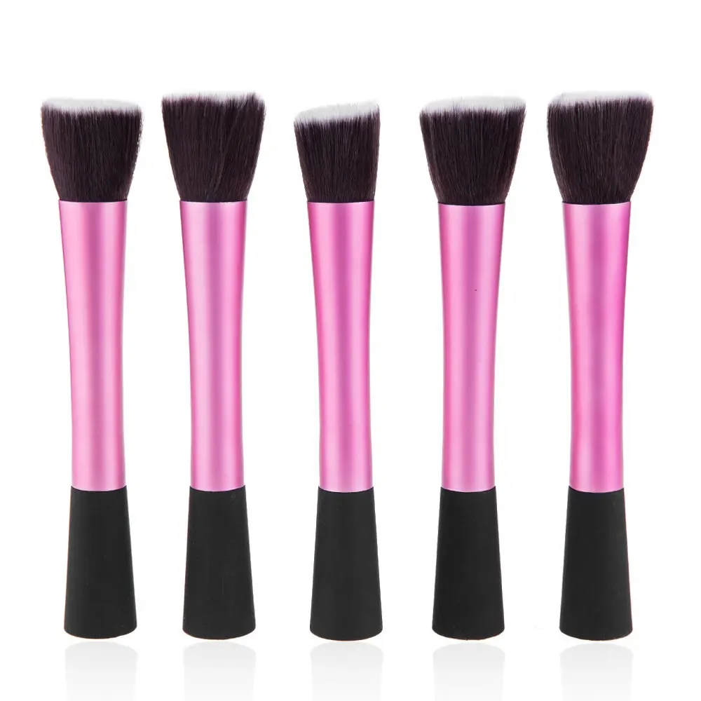 

cosqueen 5Pcs Candy Color Professional Cosmetic Ficial Makeup Brush Set Women Foundation Makeup Brushes Make Up Brushes Tools1