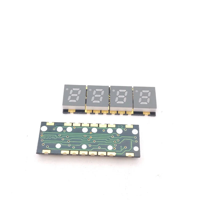 10 шт. 4 бит 0 2 дюйма SMD цифровой светодиодный дисплей красный свет 7 сегментов общий