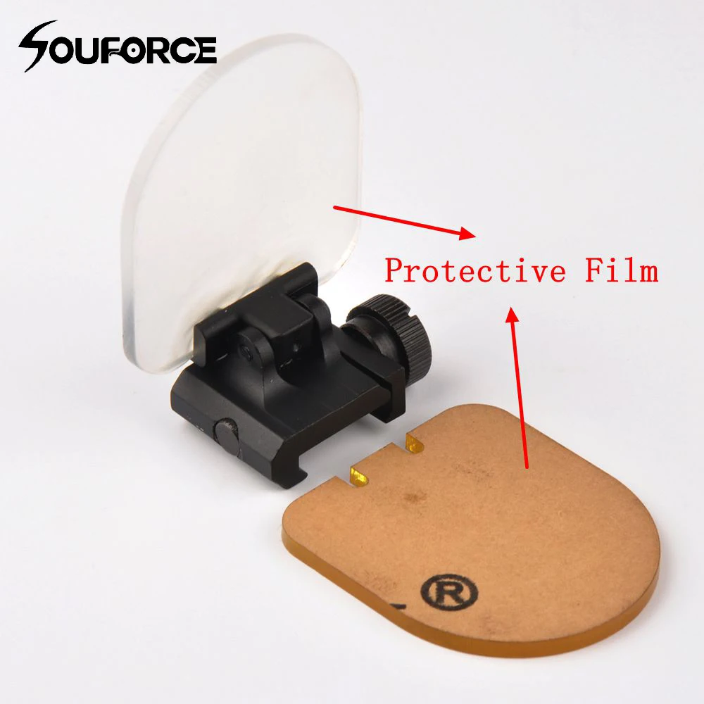 

New Airsoft Sight Scope Lens Screen Protector Cover Shield Panel 20mm Rail Mount for Rifle Scope Sight