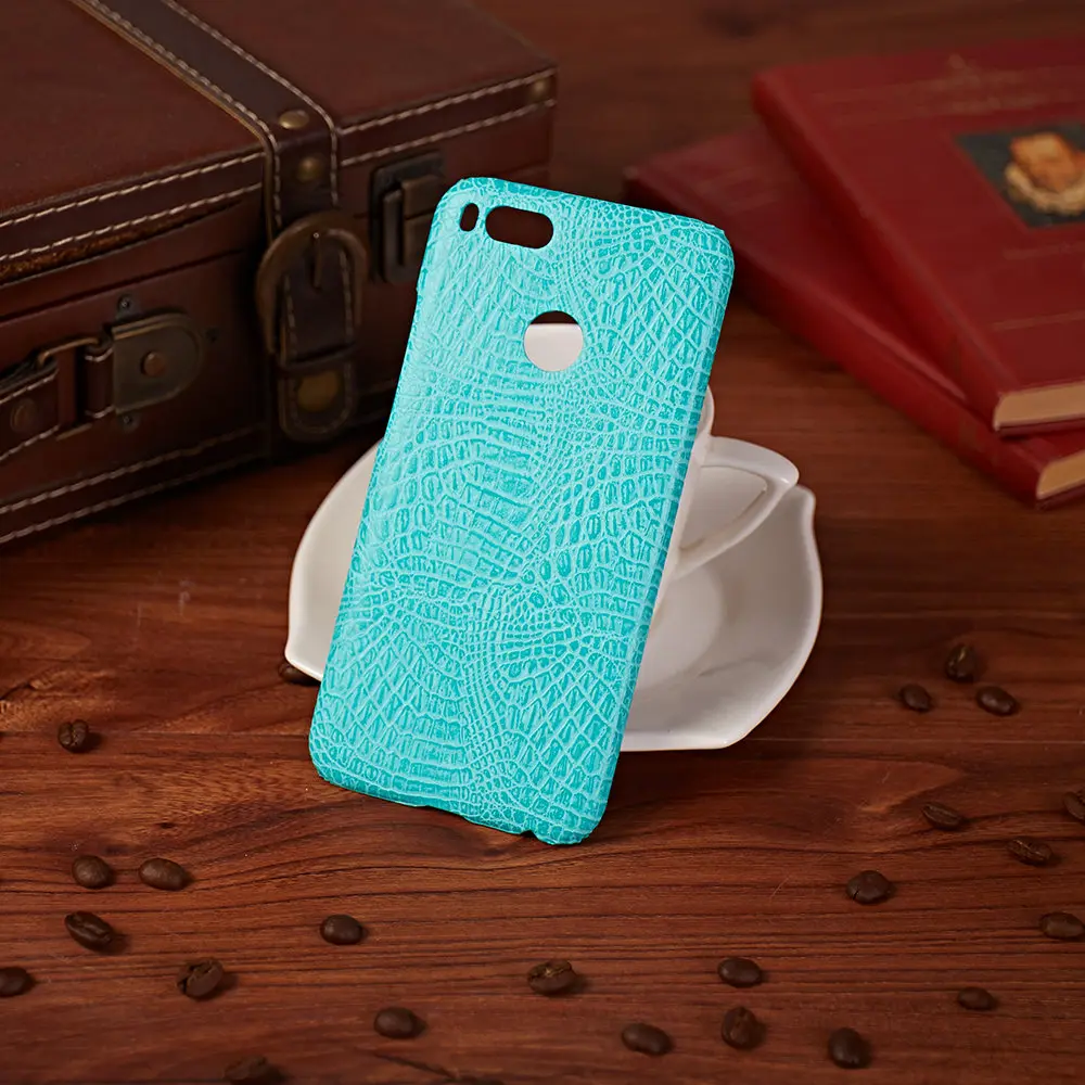 Защитный чехол из крокодиловой кожи для Xiaomi Mi 5X/Mi A1 жесткий защитный