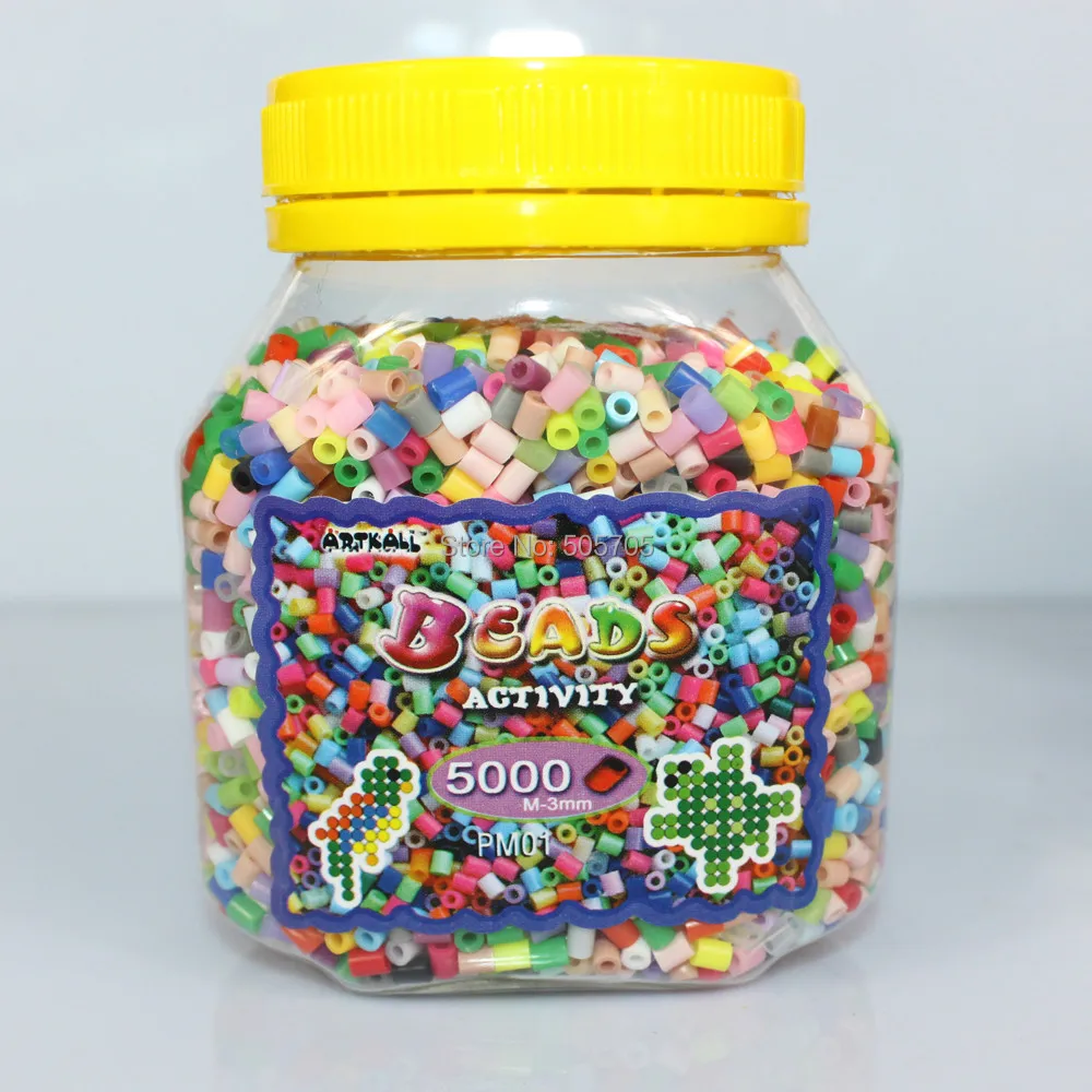 artkal beads 1 bottle 3mm fuse beads mixed colors(5000pcs beads)DIY