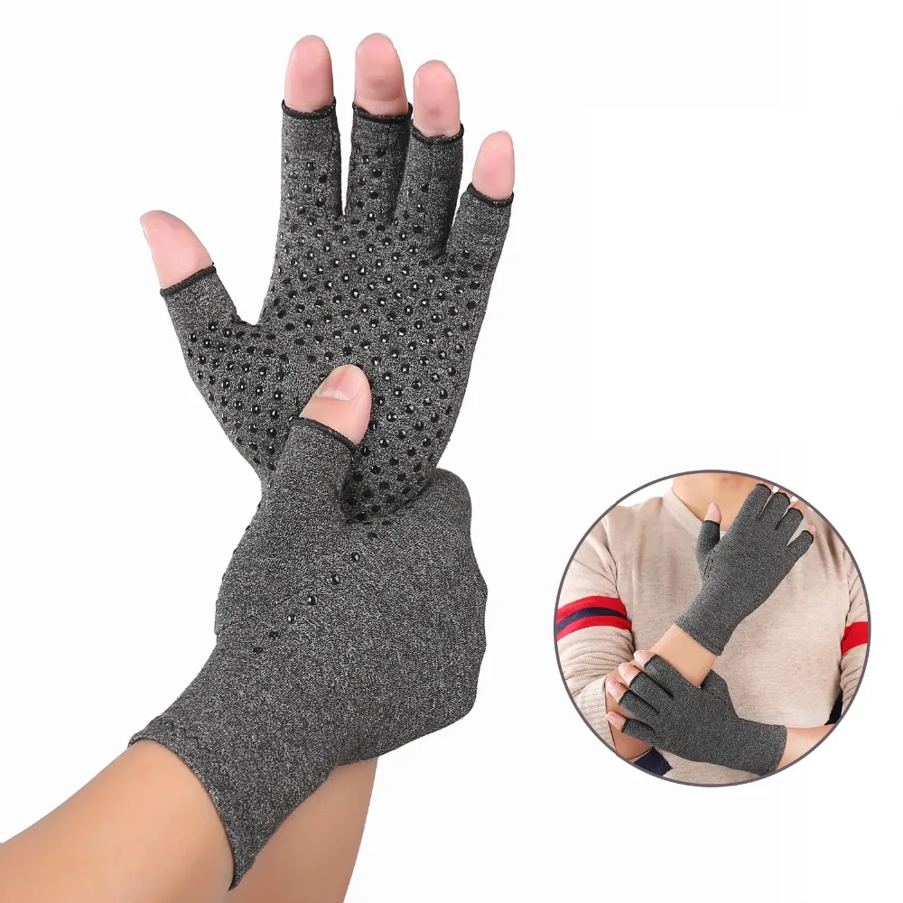 

Sports Runnning Gloves Arthritis Gloves Therapeutic Compression Men Woman Circulation Grip Silicone Compression Arthritis Gloves
