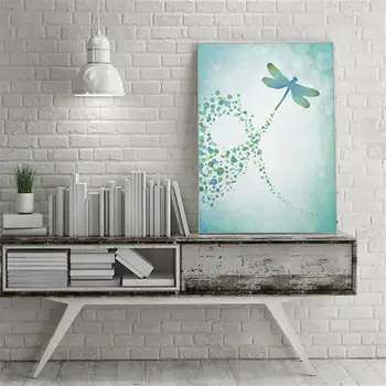 

YongHe Nordic Home Decorative Oil painting Europe Art Plants Customizable Composition Poster Wall Pictures For Decorate Bed Room