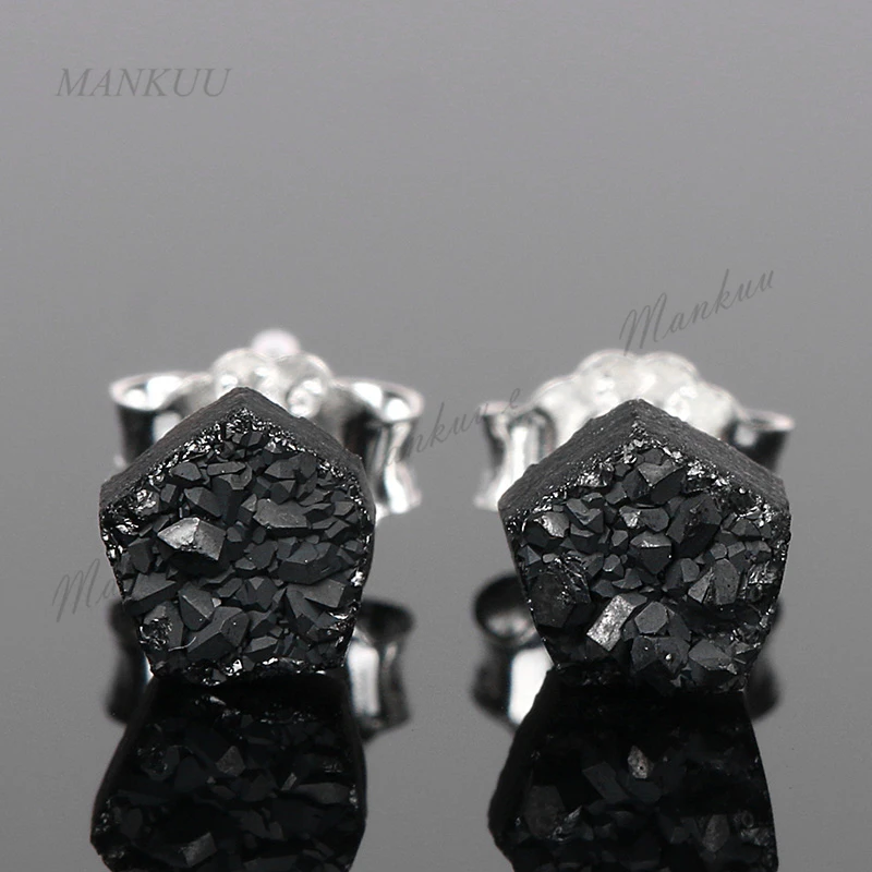 Серьги с натуральным драгоценным камнем 4 мм|women earrings|earring mixdruzy earrings |