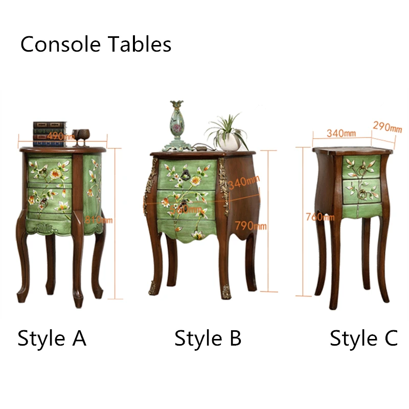 Европейский и американский Деревянный Антикварный стол-консоль meuble боковые столы мебель bijzettafeltje деревянная мебель туалетный столик шик