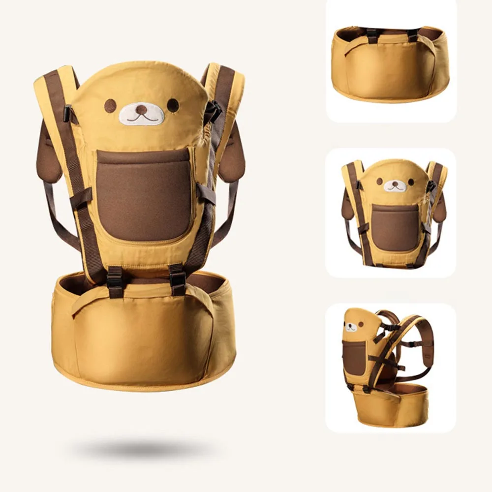 Новорожденных вырезать мультфильм шаблон Baby Carrier удобный съемный дышащий мультфильм рюкзак для переноски
