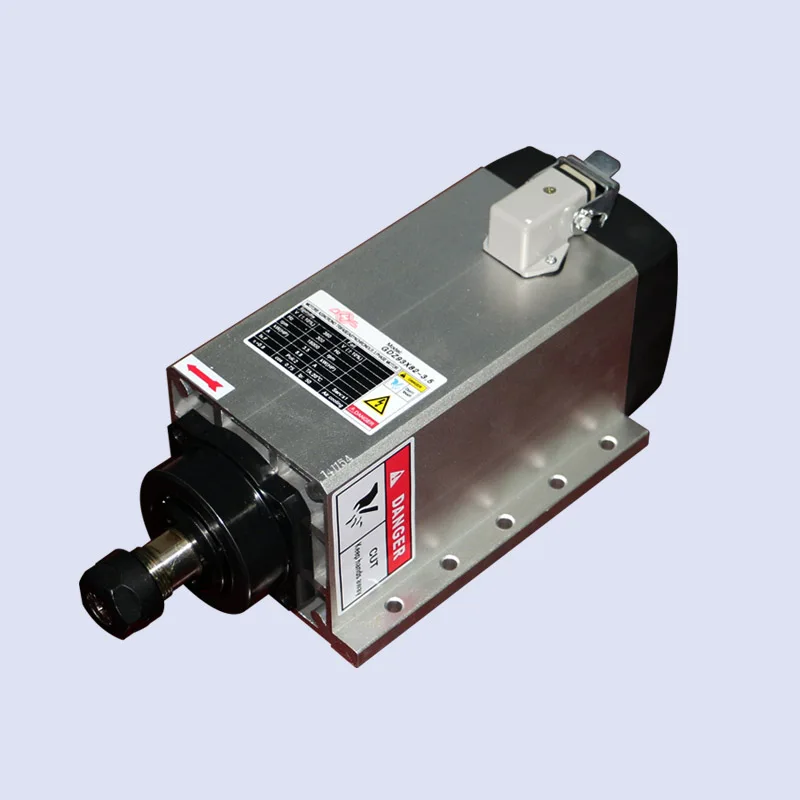 

3.5KW AC380V Air cooled spindle motor square shape ER20 18000RPM CNC Milling spindle