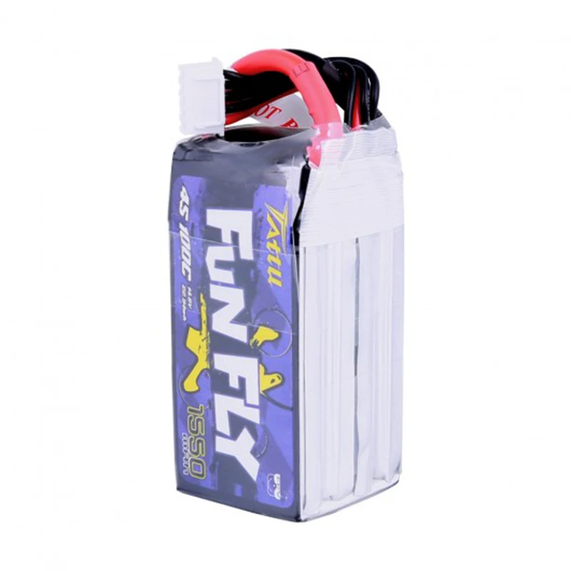 4 шт. Funfly TATTU 14,8 V 1550mAh 1300mAh 100C 4S XT60 разъем Lipo батарея для Emax HAWK 5 RC Дрон FPV Racing