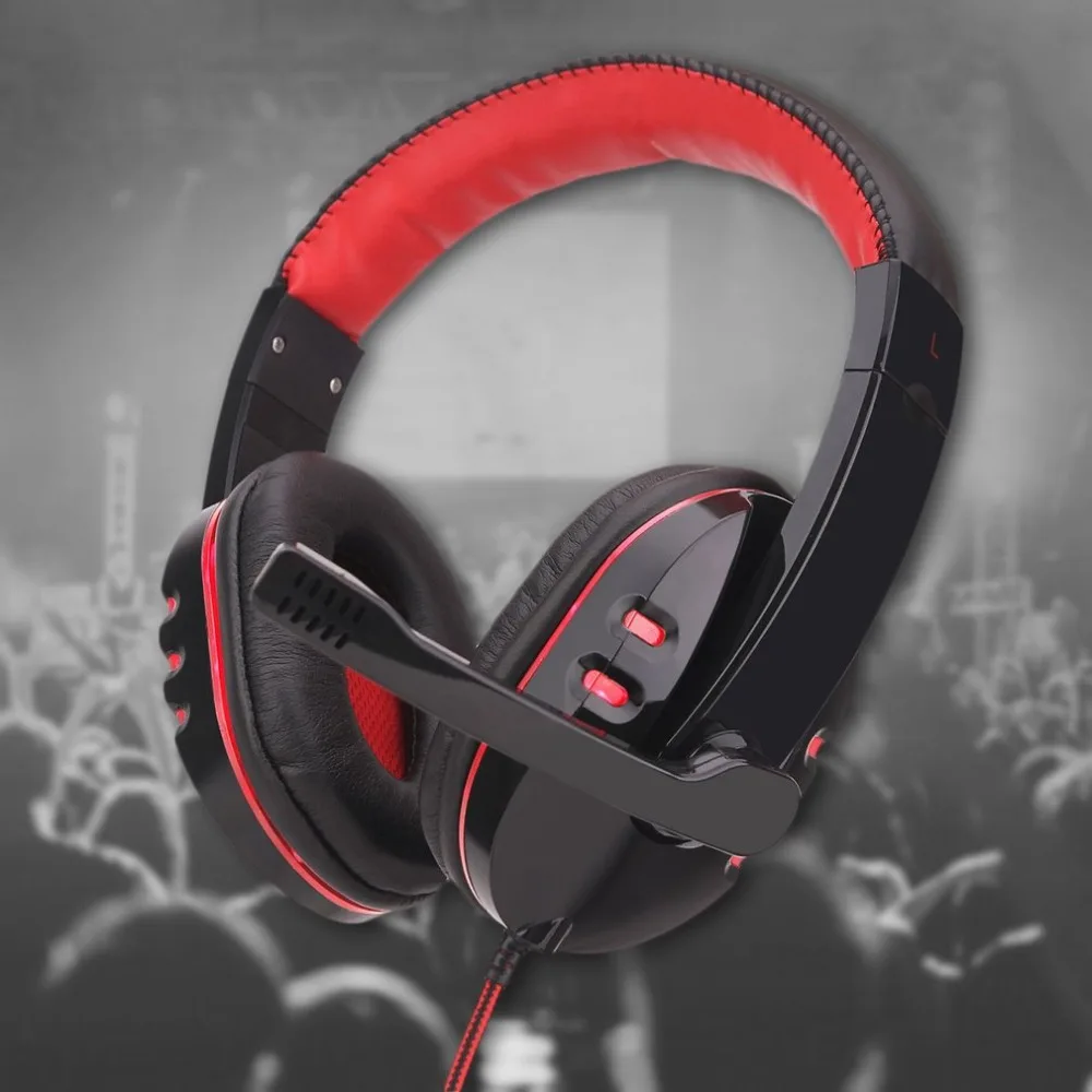 

Lightweight Deep Stereo Bass Headphone Headset Computer Gaming Headset With Mic LED Light for PC Suitable for PS4 for XBOX ONE