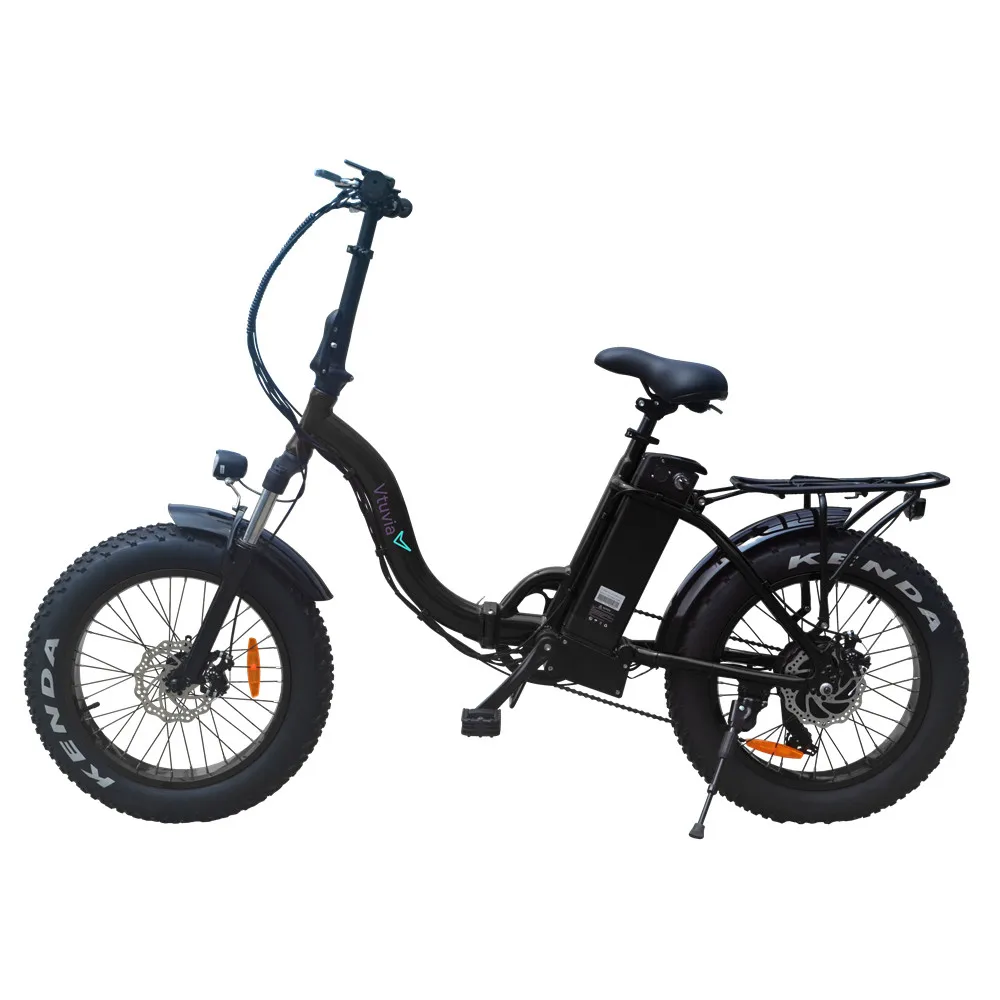 Clearance Price of  Vtuvia 20'' inch Fat tire E-bike 12AH Removable Lithium Battery Electric Bike 48V 500W Motor Foldin