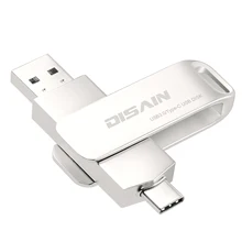 DISAIN USB C двойной флэш-накопитель, USB3.0/3,1 Тип C высокоскоростной Флэш-накопитель, карта памяти, совместимая с samsung Galaxy, Android