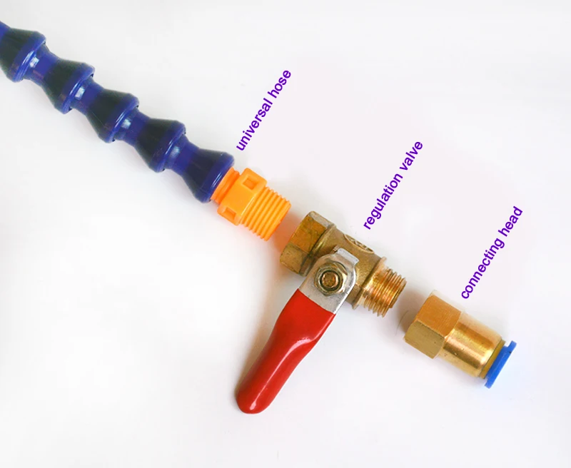 500mm Plastic Flexible Cooling Hose With Switch For CNC Water Cooling Spindle