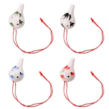 Professional 6 отверстий AC ключ окарины керамические Alto флейта, музыкальный инструмент