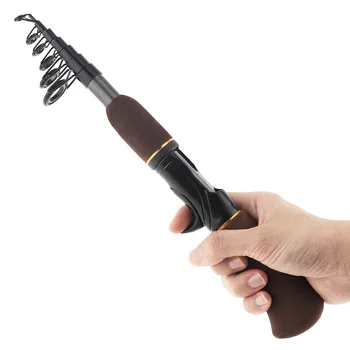 

Mini Portable 1.8mm 1.6m Ultralight Telescopic Ice Fishing Rods Travel Sea Rock Casting Rods