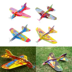 Волшебная креативная детская игрушка круговой боевой самолет foam paper модель самолета ручной бросок Летающий планер игрушки-самолеты для
