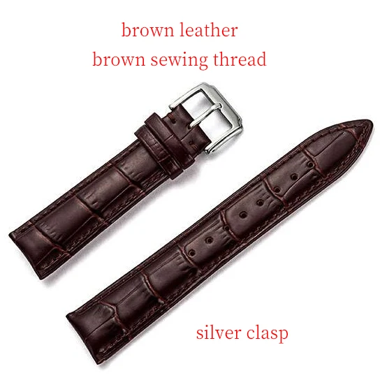 brown silver Ремешок из натуральной кожи для samsung Galaxy gear s3/Sport Galaxy 42 46 Active Band 19 мм 20 м 24 мм кожаный ремешок 22 мм Быстрый - Цвет ремешка: brown silver