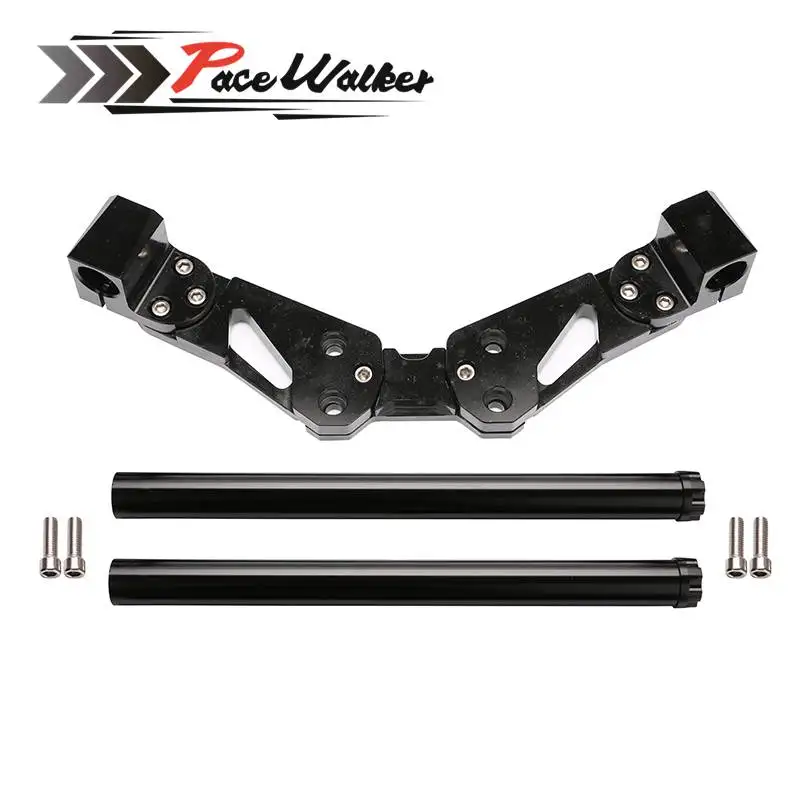 

7/8" Aluminum Handle Bar Lower Sport Kit Set Support Squat Drag Bike Race Removable Handlebar system Billet for Honda Msx125