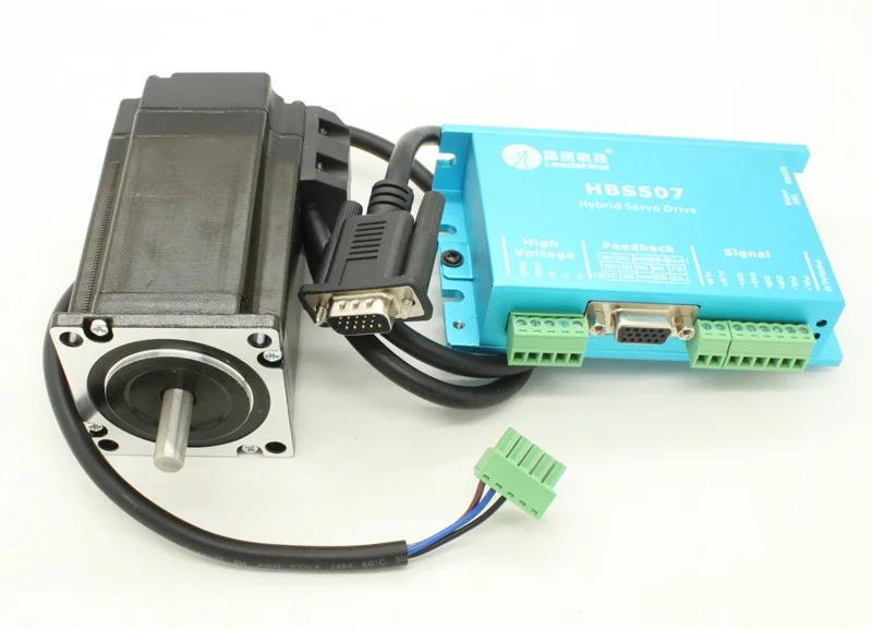 

Update leadshine HBS507 3-phase HYbird Servo Drive + 573HBM20-1000 Motor output 2.0N.m