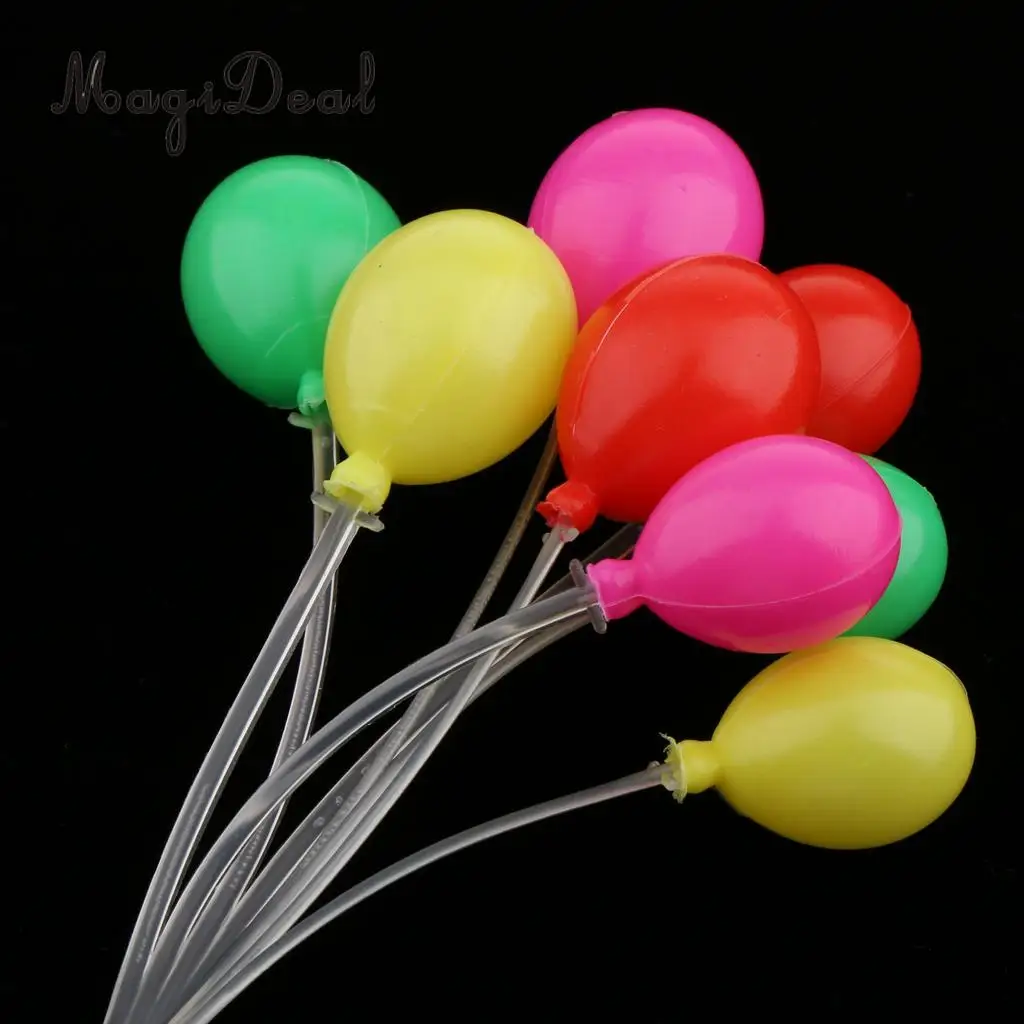 MagiDeal 1/12 Scale Dollhouse Miniature Colorful Oval Shaped Balloons Home Baby Room Party Decor Children Toys