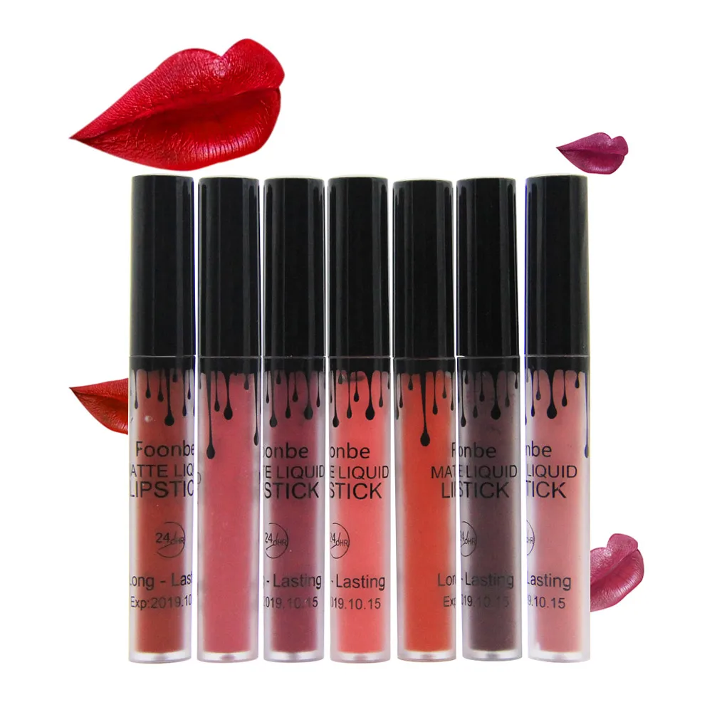 

Matte Liquid Lipstick Lips Makeup Moisturizer Lip Gloss Waterproof Make up Lip Stick Cosmetics Lipgloss Smooth Cheap Stuff Gloss