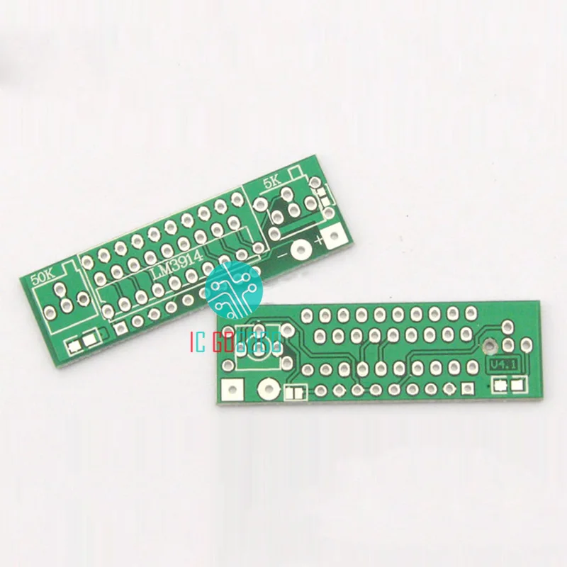 

5pcs Electronic Diy Kits LM3914 PCB Circuit Board For Capacity Indicator Module Power Level Tester LED Display