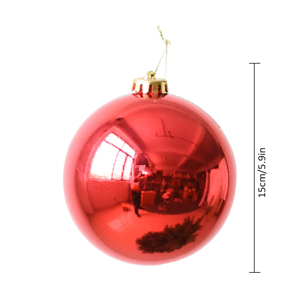 15 см большой легкий Декоративный Рождественский шар 20 см красочная ветрина магазина украшение очаровательное Рождественское украшение для дома