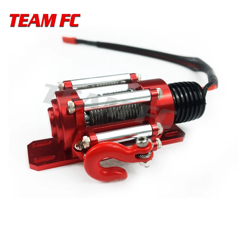 RC Car Metal Steel Wired Automatic Simulated Winch for 1/10 RC Crawler Car Axial SCX10 90046 D90 TRX4 RC Car Metal Steel Wired Automatic Simulated Winch for 1/10 RC Crawler Car Axial SCX10 90046 D90 TRX4