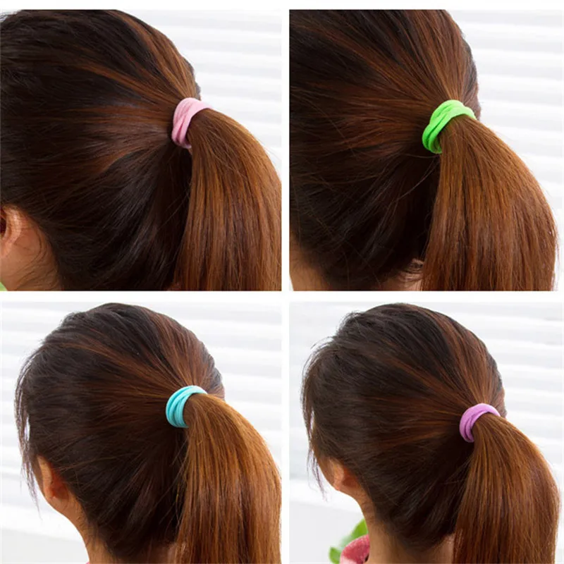 Buy 10pcs/lot Seamless Ponytail Holder Hair Band