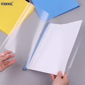 

VODOOL 10pcs A4 Transparent File Folder Document Paper Notebook Boob Cover Insert File Presentation Folder Bag Office Supplies
