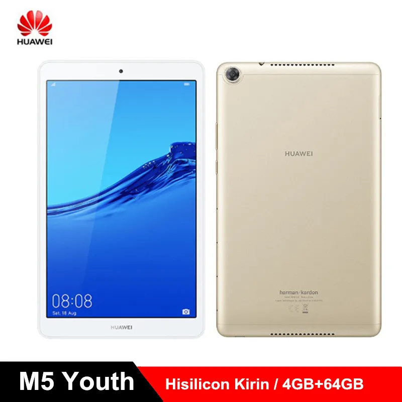 

HUAWEI M5 Youth Tablet PC 8.0 inch Android 9.0 Hisilicon Kirin 710 2.2GHz Octa Core CPU 4GB RAM 64GB ROM AI Voice Assistant