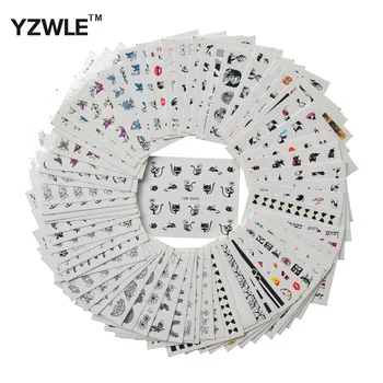 68 Sheets New Arrivals DIY Decals Nails Art Water Transfer Printing Stickers For Manicure Salon